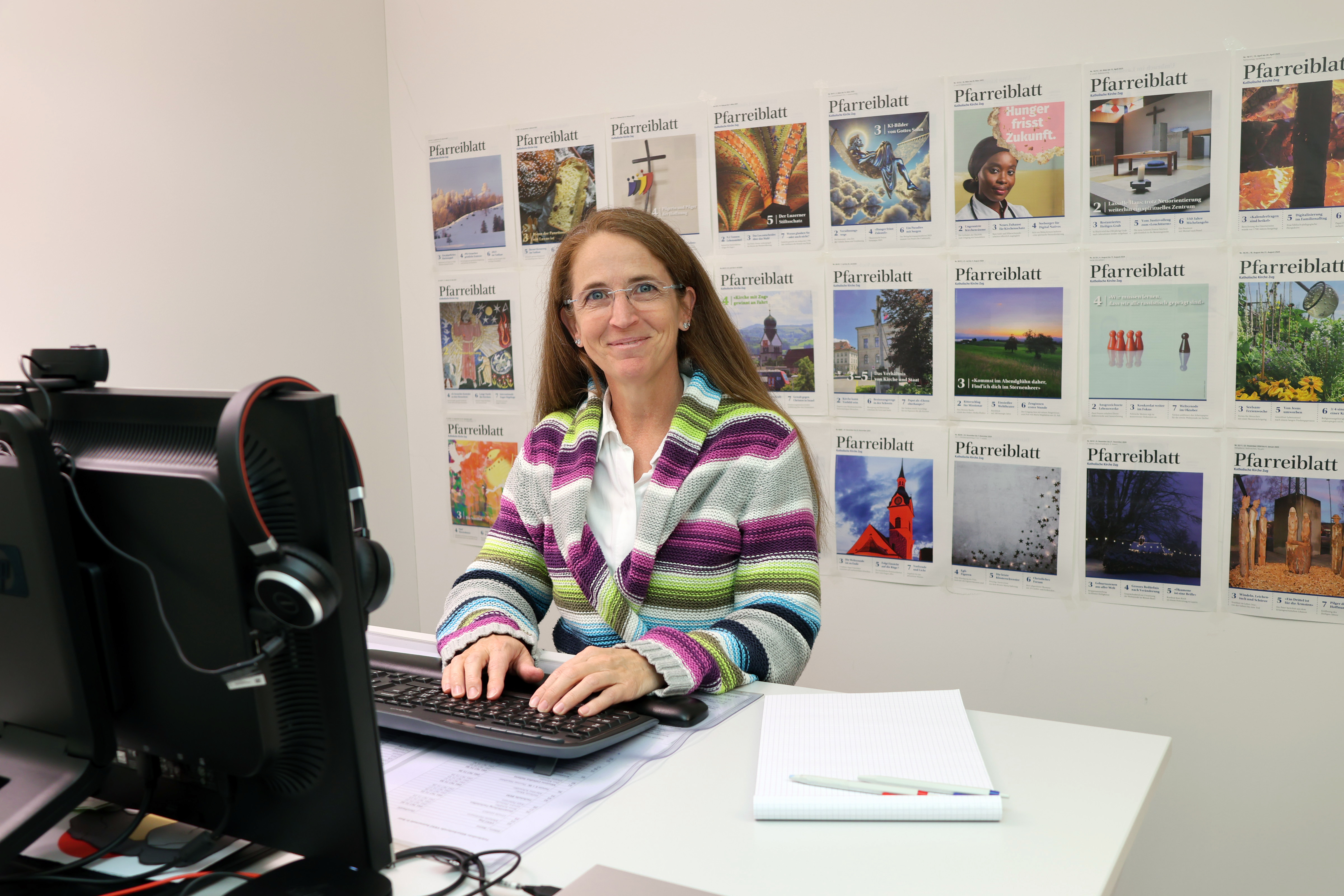 Nach sieben Jahren verlässt Marianne Bolt die Redaktion des Pfarreiblatts und wechselt in die Seelsorge. Foto: Arnold Landtwing