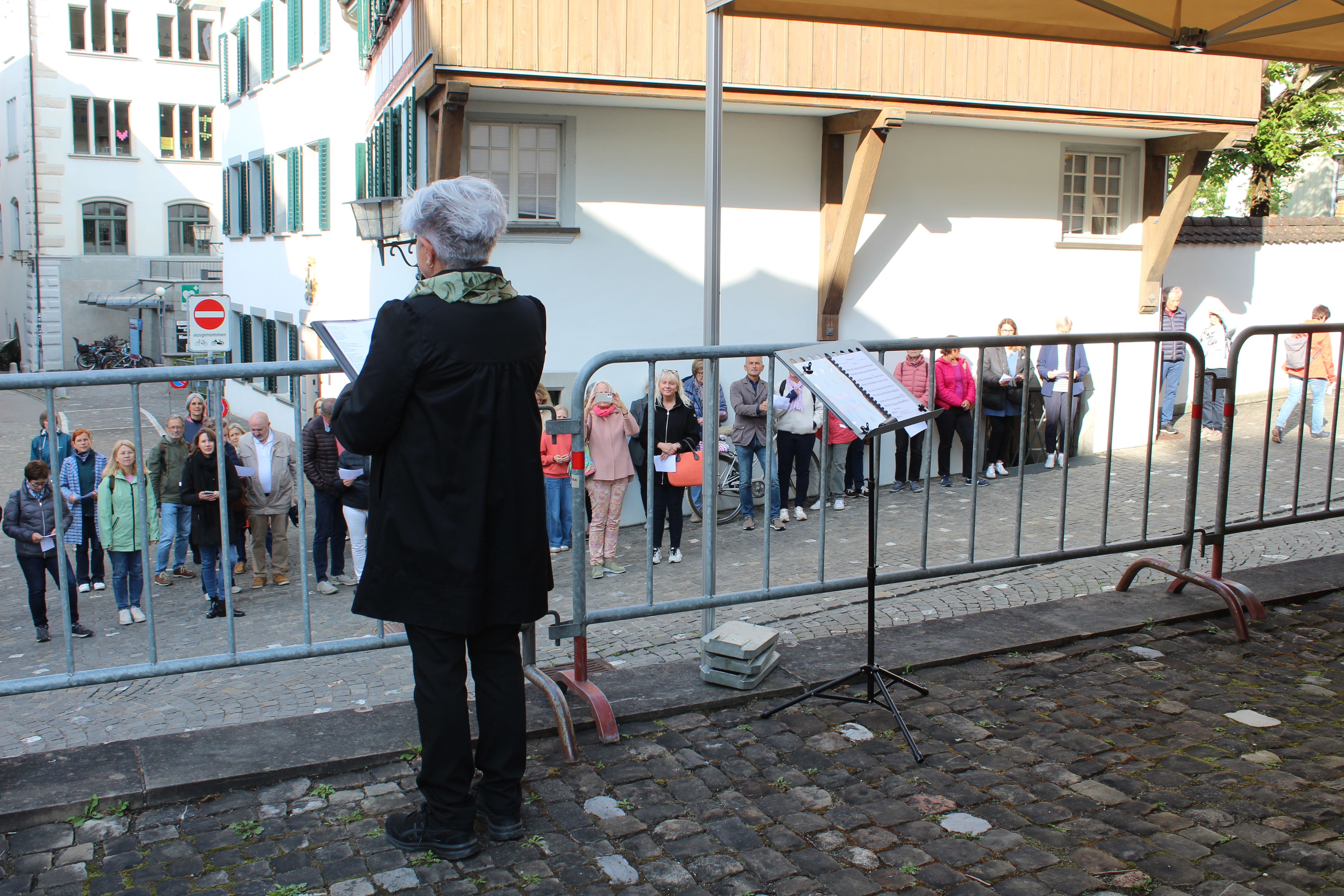 Stadtsegen mit Maria Greco in Zug. Foto: Melanie Schnider